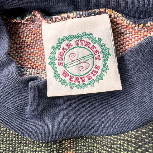 Sugar Street Weavers Puppy Lab Tapestry Pullover Vintage Sweater - Picture 3 of 7